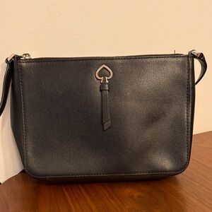 Black Leather Kate Spade Women's Bag